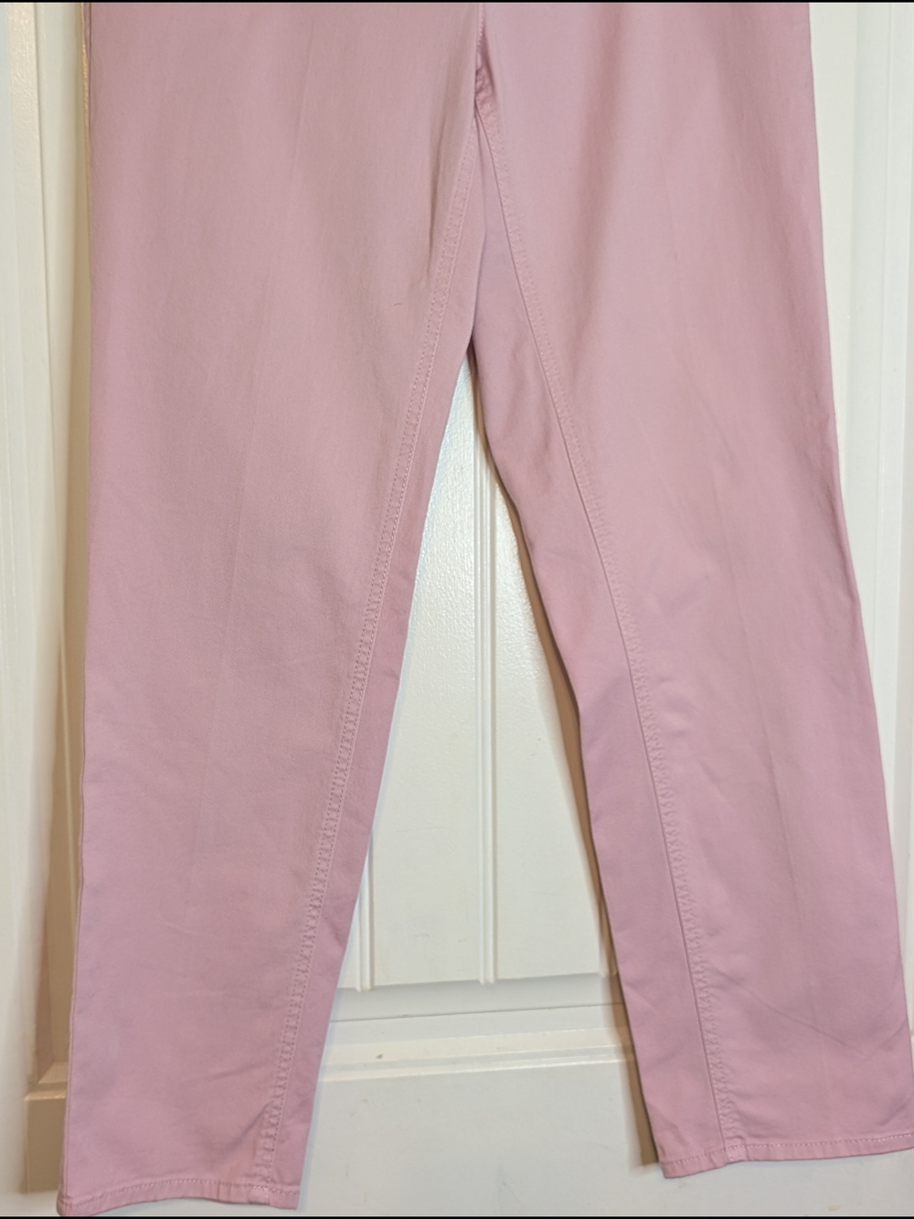 LOFT Light Pink Girlfriend Cotton Ankle Pants - Picture 3 of 14